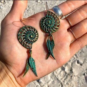 BOHO Beach Tribal Sea Snail Dreamcatcher